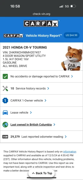 Honda Cr-v Facelift! 1.5T Touring AWD Panorama TOP! Carfax! - 51999 лв. - 31553210 16