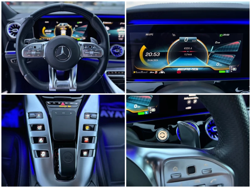 Mercedes-Benz AMG GT 43= BiTurbo= 4Matic+ = Distronic= Keyless= 360* Ка, снимка 15 - Автомобили и джипове - 47691330