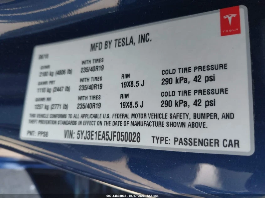 Tesla Model 3 Long Range/Mid Range, снимка 9 - Автомобили и джипове - 54419113