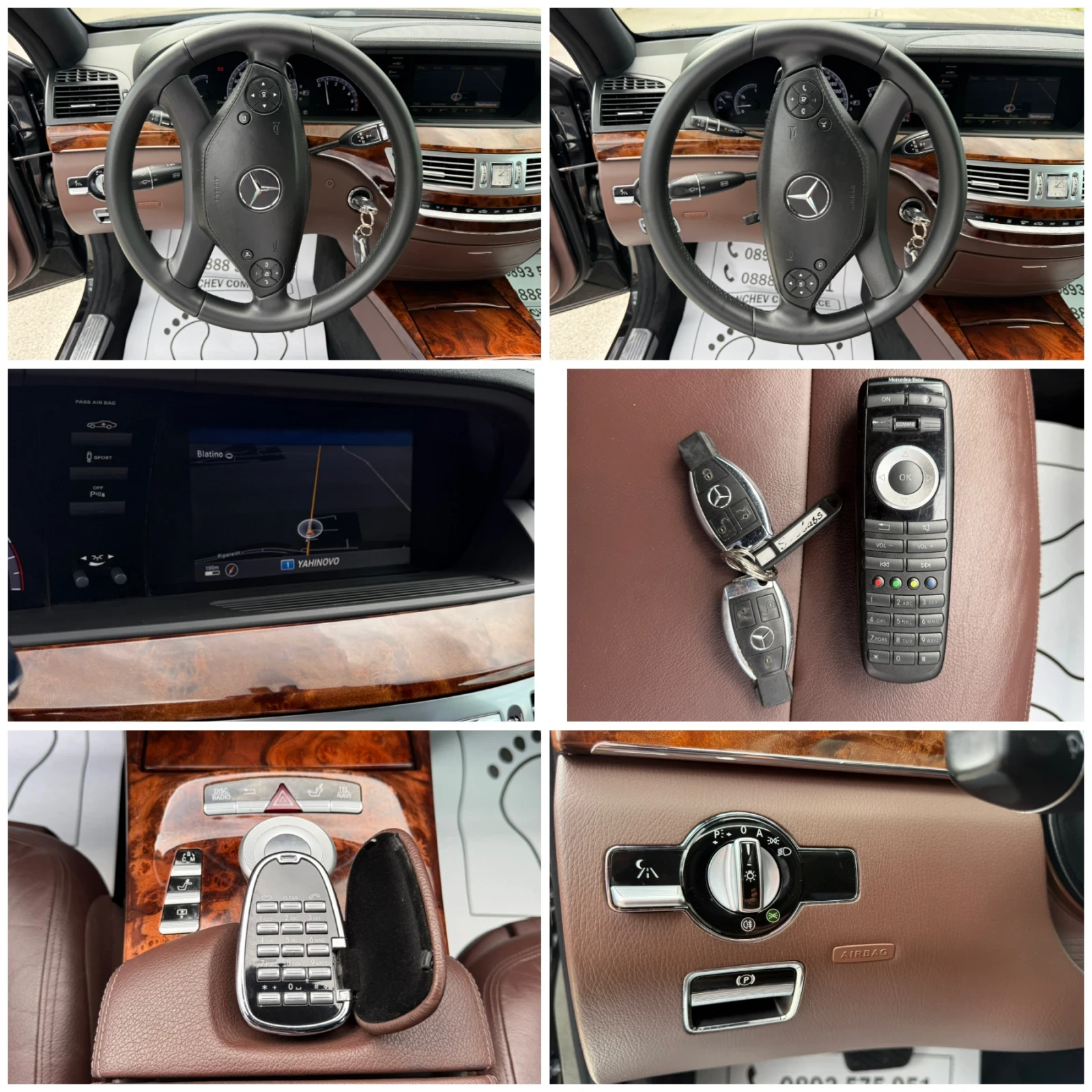Mercedes-Benz S 350 350cdi-FACE LIFT-LED-NIGHT VISION-DISTRONIK-TOP, снимка 15 - Автомобили и джипове - 54740572