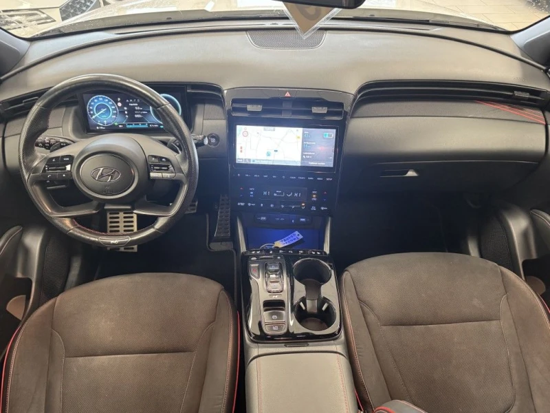 Hyundai Tucson 1.6PHEV/265HP/N-LINE/4X4/ACC/LED/360/AHK/935b, снимка 12 - Автомобили и джипове - 49342759