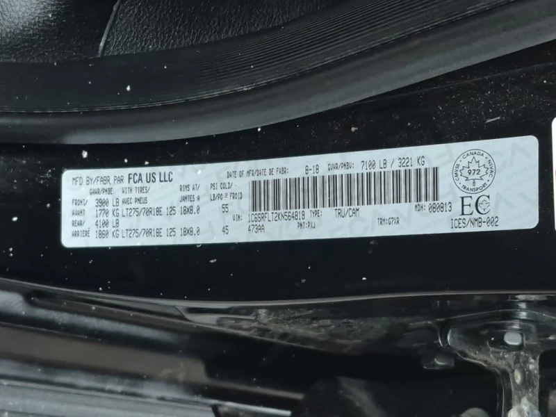 Dodge RAM 1500 REBEL CREW CAB SHORT BED  CARFAX, снимка 7 - Автомобили и джипове - 52805250