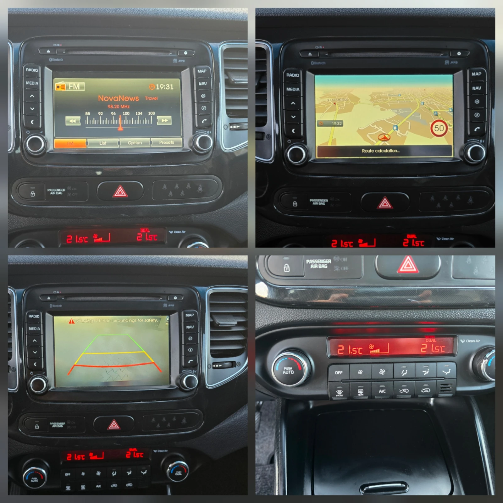 Kia Carens 1.7CRDI, 7-места, Кожа, Камера, Нави!, снимка 14 - Автомобили и джипове - 54227158