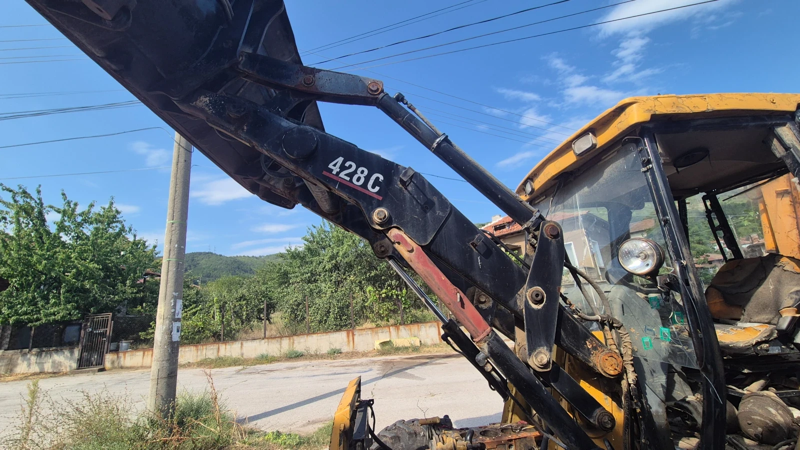 Багер Cat 428C, снимка 5 - Индустриална техника - 55651077