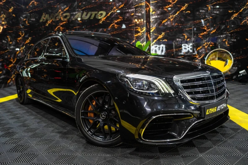 Mercedes-Benz S 63 AMG CARBON CERAMIC DESIGNO BURM ПАНО 3XTV ЛИЗИНГ 100% , снимка 4 - Автомобили и джипове - 53490634