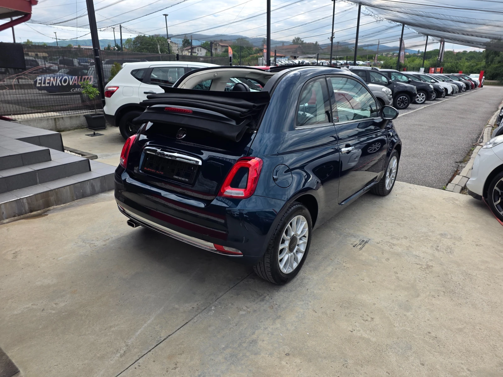 Fiat 500 CABRIO 70882km 2019г 1.2I-69к.с- EURO 6-ДАНИЯ, снимка 9 - Автомобили и джипове - 55149314