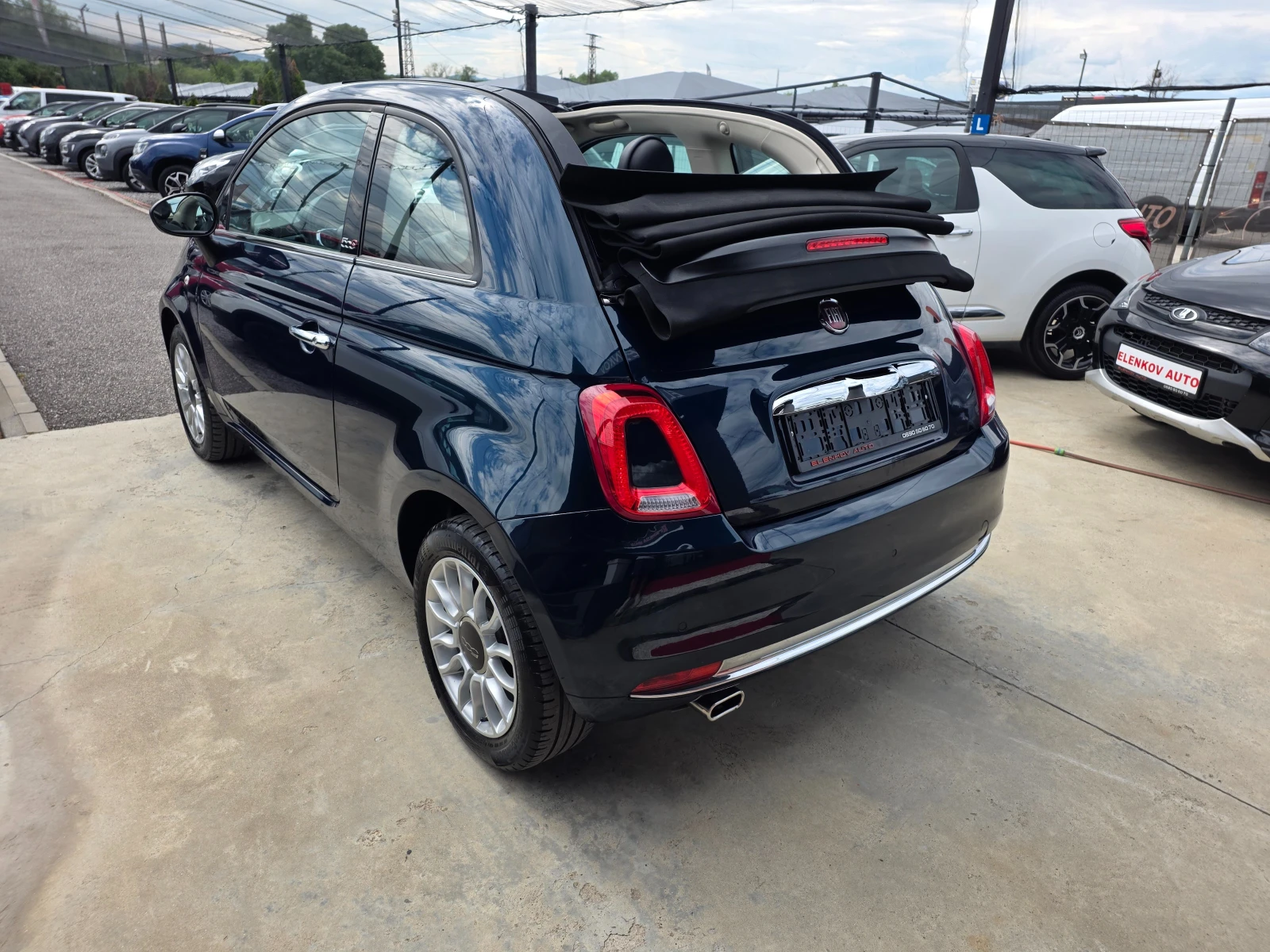 Fiat 500 CABRIO 70882km 2019г 1.2I-69к.с- EURO 6-ДАНИЯ, снимка 8 - Автомобили и джипове - 55149314