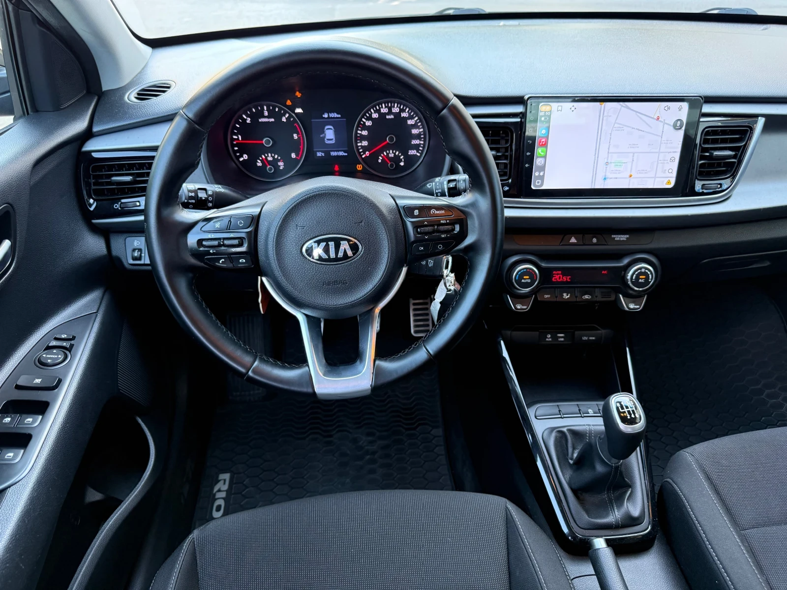 Kia Rio 1.4crdi-90к.с Лед Дневни Навигация Кар Плей, снимка 9 - Автомобили и джипове - 55503135