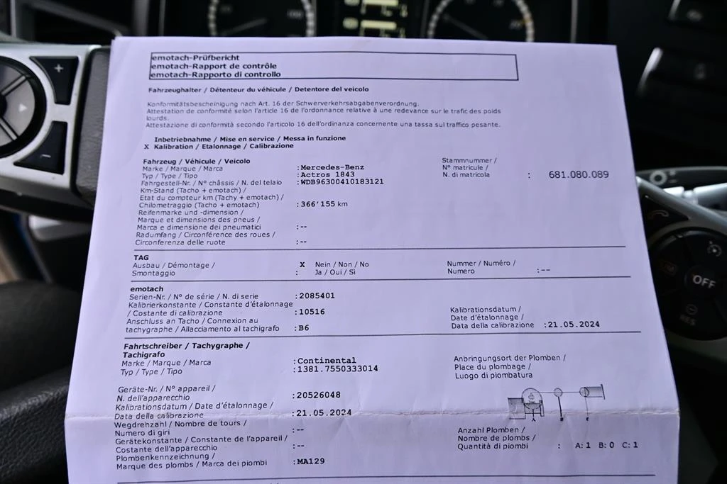 Mercedes-Benz Actros 1843 E6 Retarder борд 2t теглич 2, 8m, снимка 17 - Камиони - 54044952