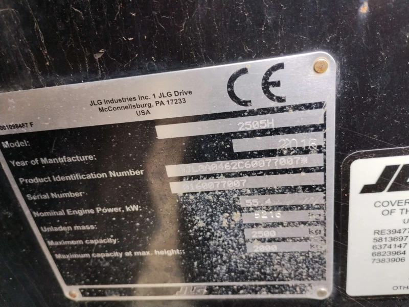 Телескопичен товарач JLG 2505H, снимка 6 - Селскостопанска техника - 47534638