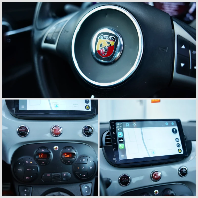 Fiat 500 Abarth 595 Turismo* 160кс* Навигация* Панорама, снимка 14 - Автомобили и джипове - 52645749