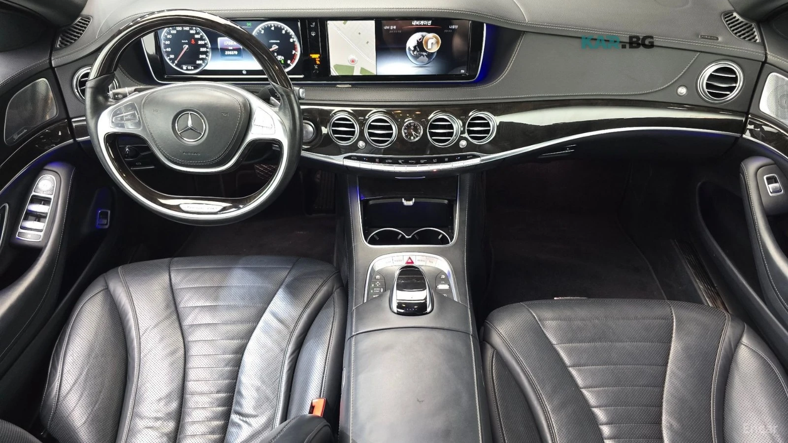 Mercedes-Benz S 500 LONG* МОНИТОРИ* КОЖА* ОБДУХВ* ПАНО* 360, снимка 5 - Автомобили и джипове - 55298642