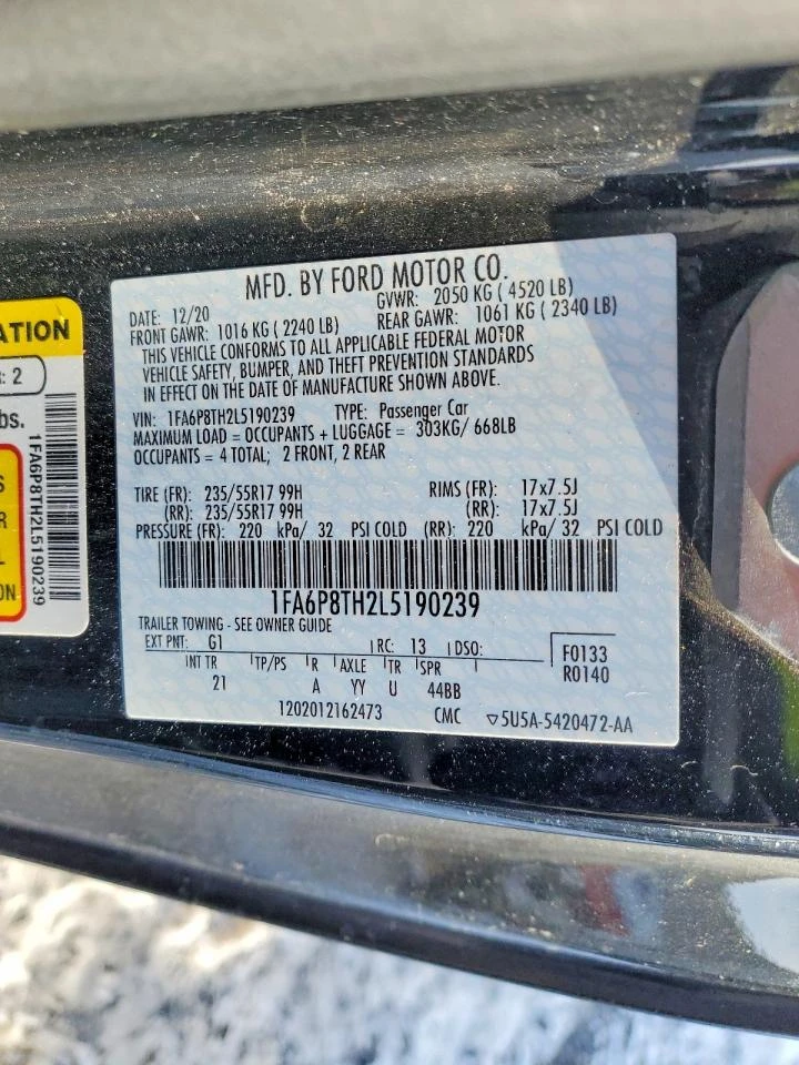 Ford Mustang ECOBOOST/ФИНАНСИРАНЕ ОТ 204 ЕВРО НА МЕСЕЦ, снимка 12 - Автомобили и джипове - 53609436