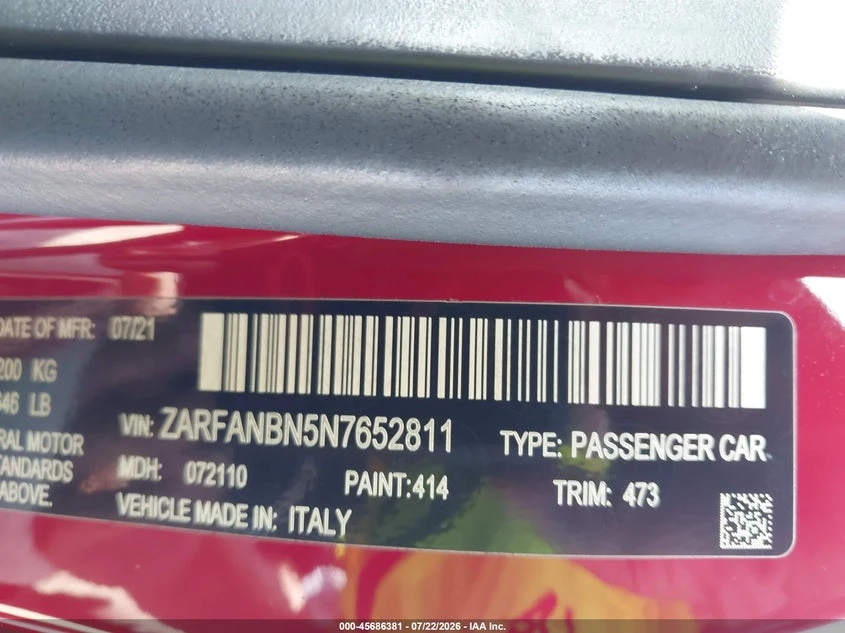 Alfa Romeo Giulia 2.0l Veloce Awd, снимка 9 - Автомобили и джипове - 55591325