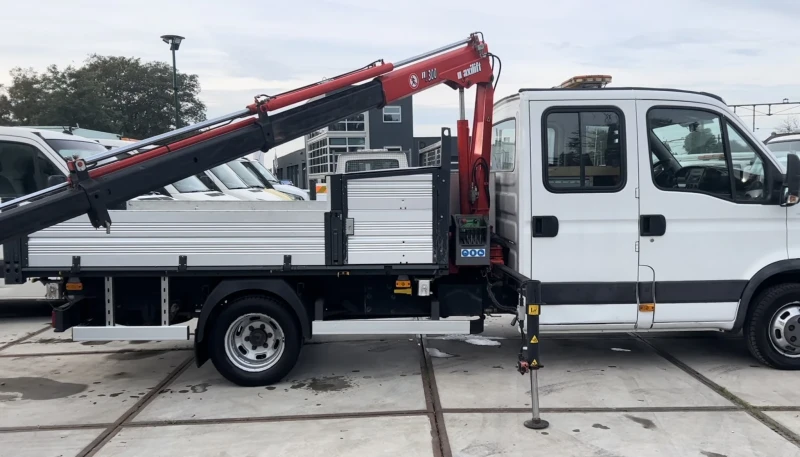 Iveco Daily 40C15 троен самосвал с кран, снимка 6 - Камиони - 52501533