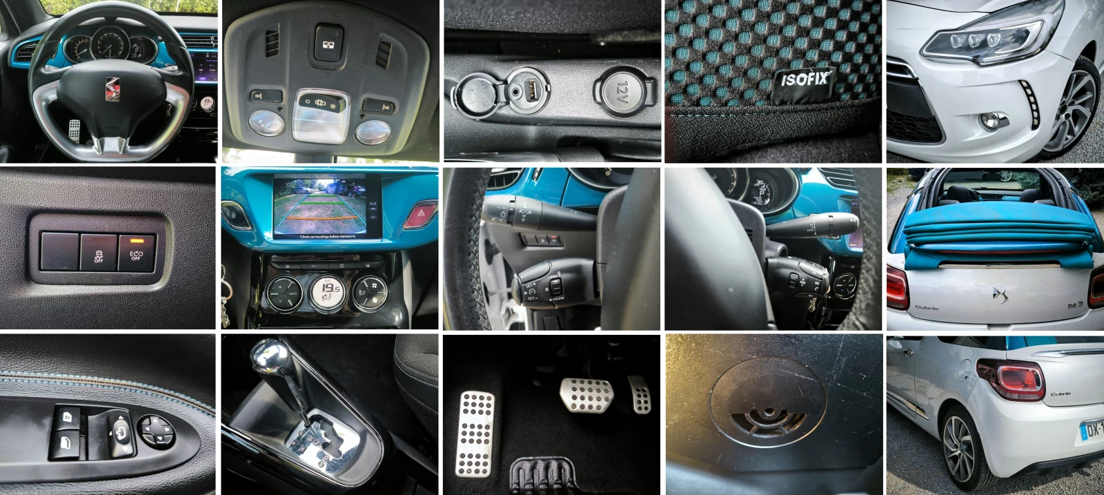 Citroen DS3 Cabrio 1.2i 110hp, снимка 12 - Автомобили и джипове - 54164169