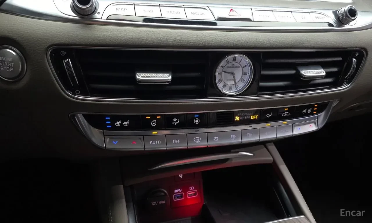 Kia K9 3.8* AWD* ДИСТРОНИК* ОБДУХВАНЕ* 360КАМЕРА* ХЕДЪП* , снимка 9 - Автомобили и джипове - 56128386