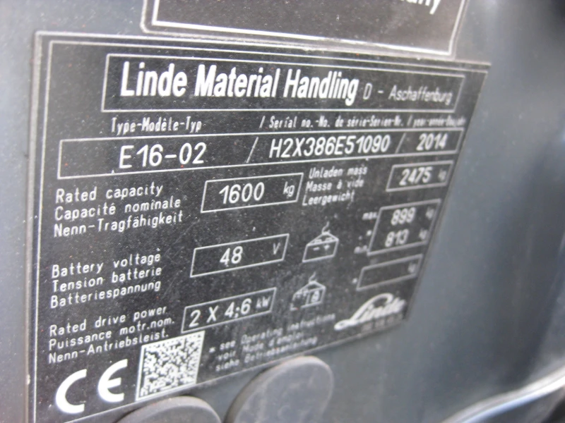 Електрокар Linde Е16-02 КАНТАР, снимка 8 - Индустриална техника - 52424855