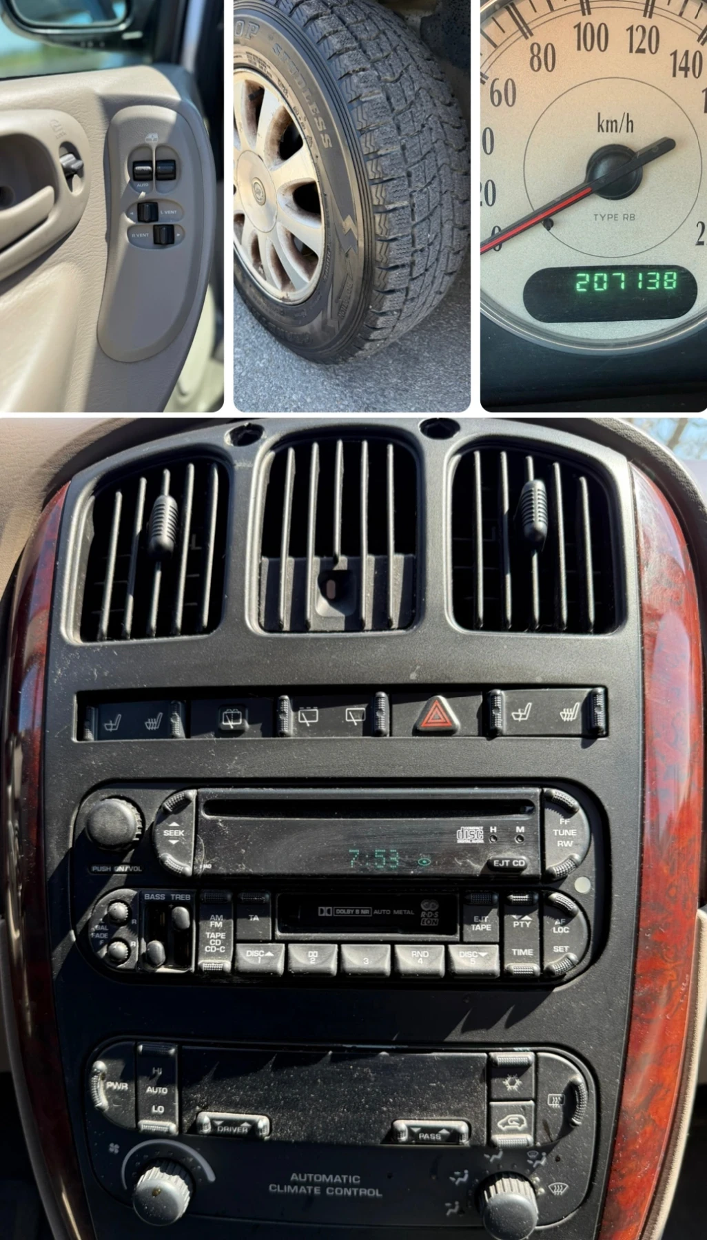 Chrysler Voyager 2.5crdi/ 7местен/ ОТЛИЧНО/, снимка 15 - Автомобили и джипове - 54313734