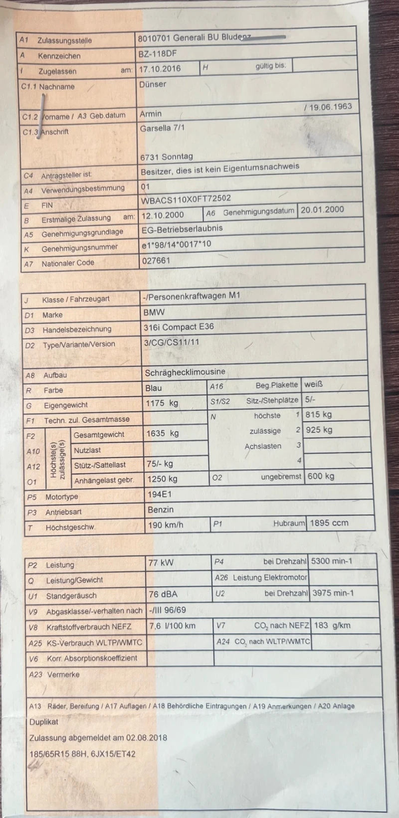 BMW 316 M43/TU Нова , снимка 9 - Автомобили и джипове - 47980391