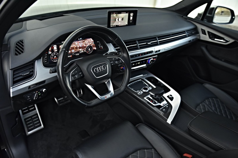 Audi SQ7 4.0 V8T MATRIX 360 PANO EXCLUSIVE 7-SITZE CARBON, снимка 9 - Автомобили и джипове - 46434015
