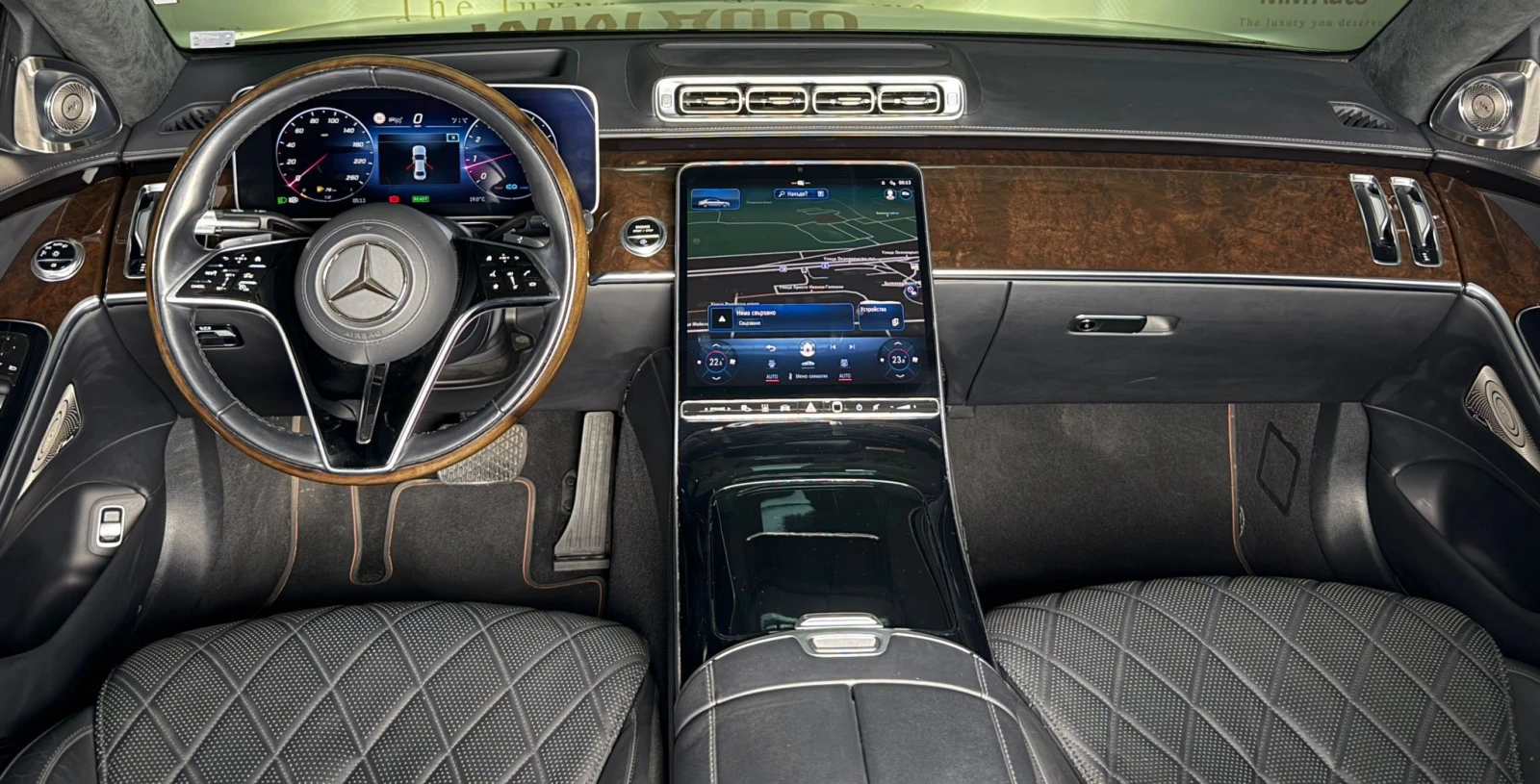 Mercedes-Benz S 500 L 4Matic AMG* TV* HuD* Exclusive* Burm - изображение 9