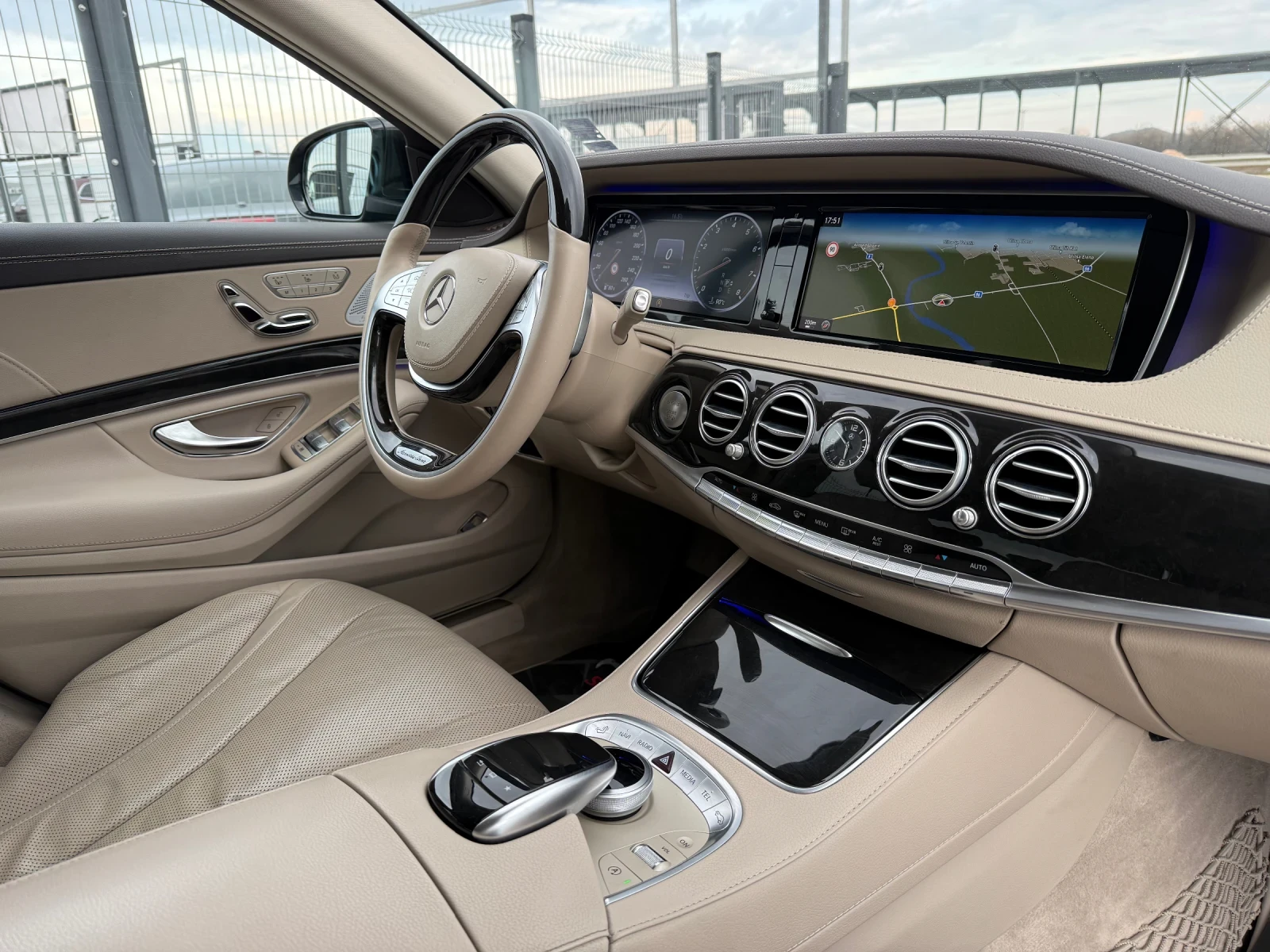 Mercedes-Benz S 500 L* 2016г* 6.3AMG* 207.000KM* Сервизна История* FUL, снимка 14 - Автомобили и джипове - 54059772