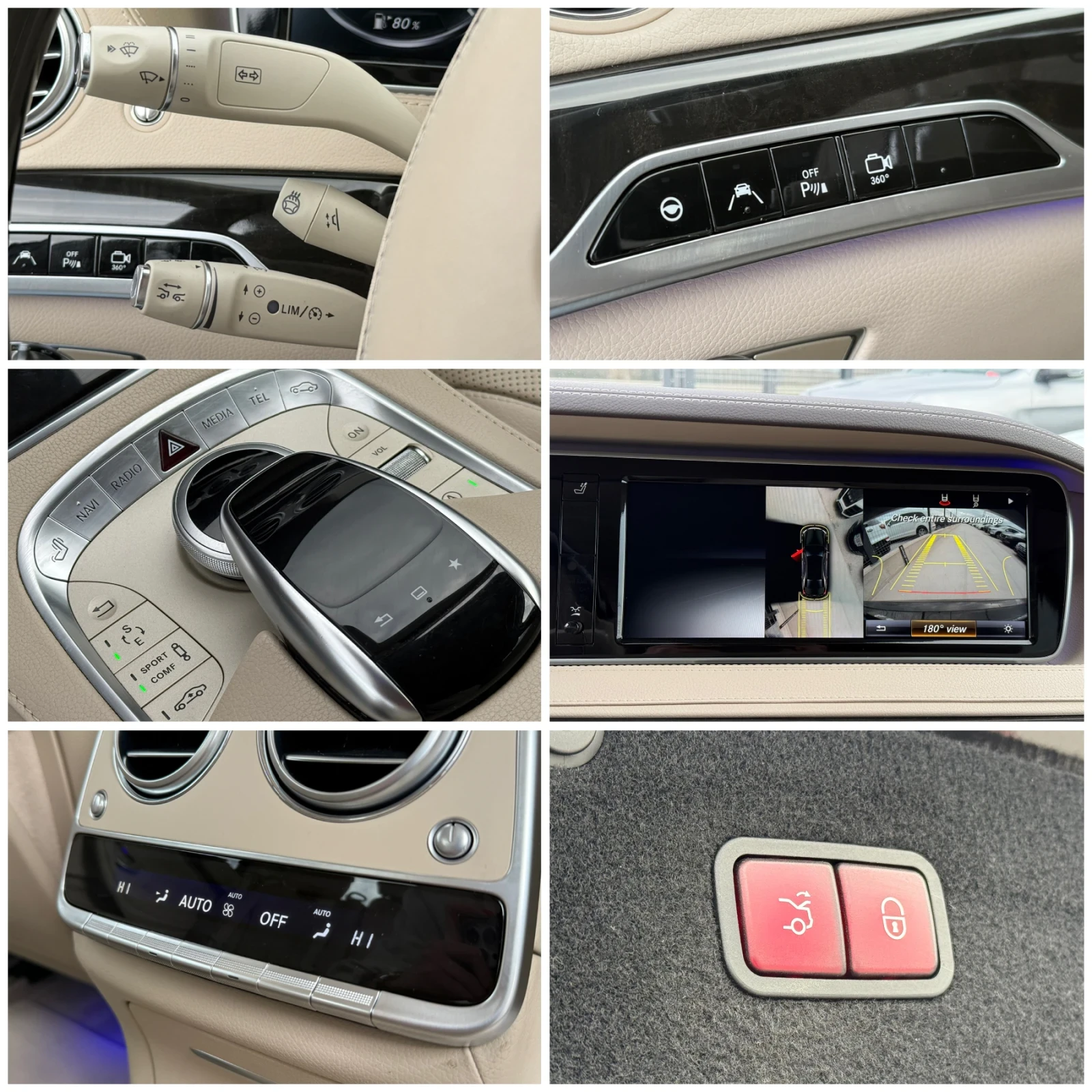 Mercedes-Benz S 500 L* 2016г* 6.3AMG* 207.000KM* Сервизна История* FUL, снимка 17 - Автомобили и джипове - 54059772