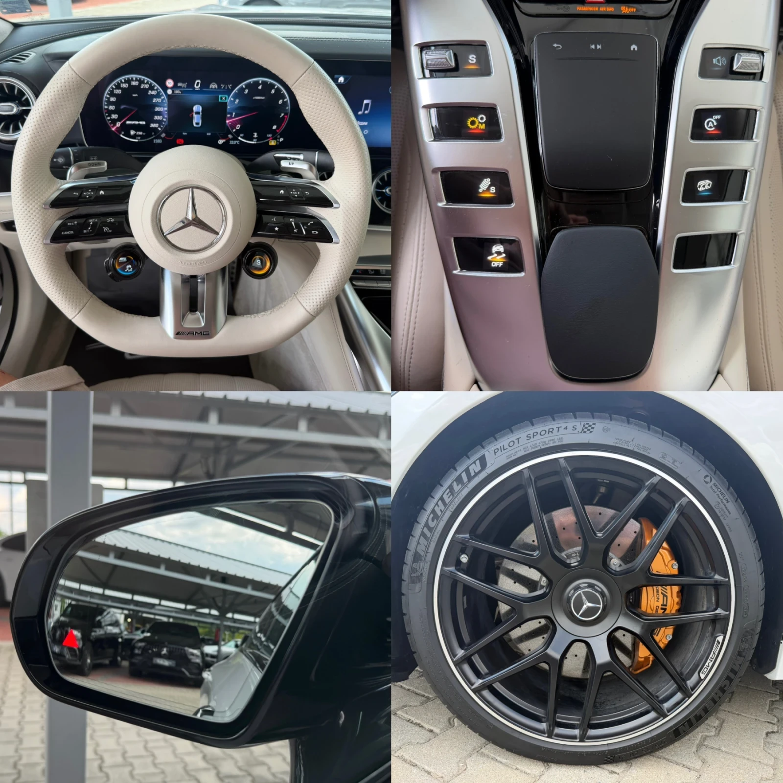 Mercedes-Benz AMG GT 63S#DESIGNO#CERAMIC#PANORAMA#6700KM#2Г. ГАРАНЦИЯ, снимка 15 - Автомобили и джипове - 54828089